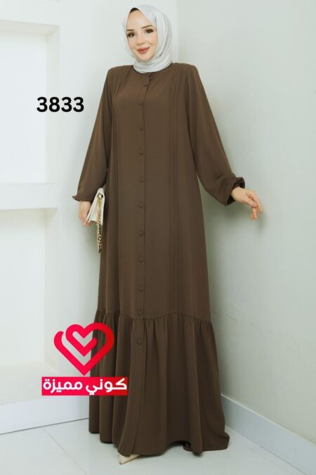 فستان 3833 عسلي